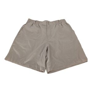 Burlebo Everyday Short Mens M Cobblestone Khaki Texas Flag Pocket Performance